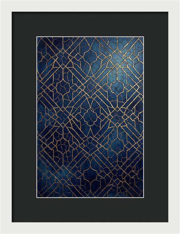 Crackled Gold Leaf Patterns