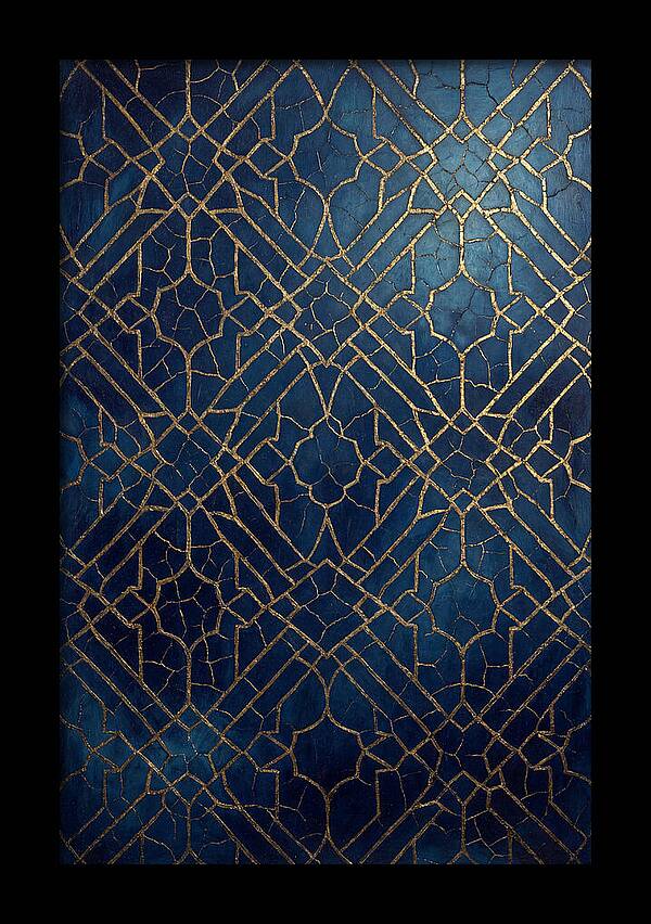 Crackled Gold Leaf Patterns