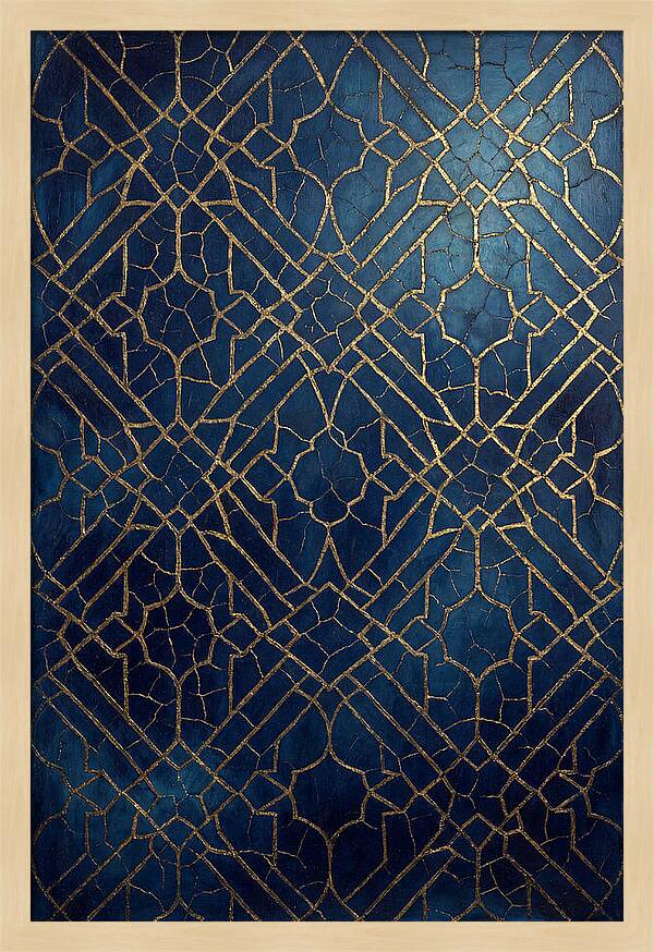 Crackled Gold Leaf Patterns