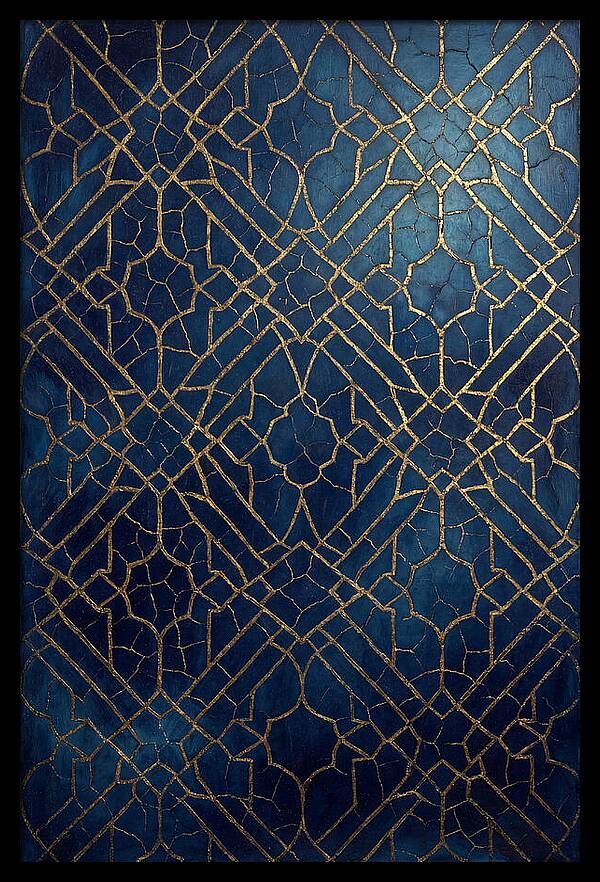 Crackled Gold Leaf Patterns