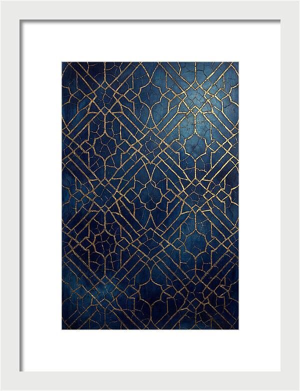 Crackled Gold Leaf Patterns