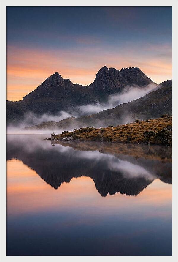 Cradle Mountain Reflected At Dawn