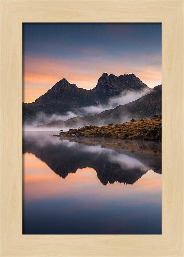 Cradle Mountain Reflected At Dawn