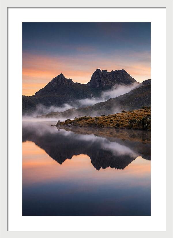 Cradle Mountain Reflected At Dawn