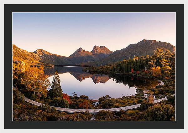 Cradle Mountain Reflections At Dawn