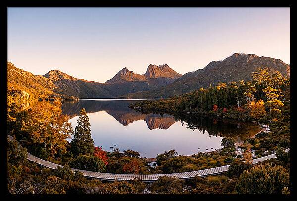 Cradle Mountain Reflections At Dawn