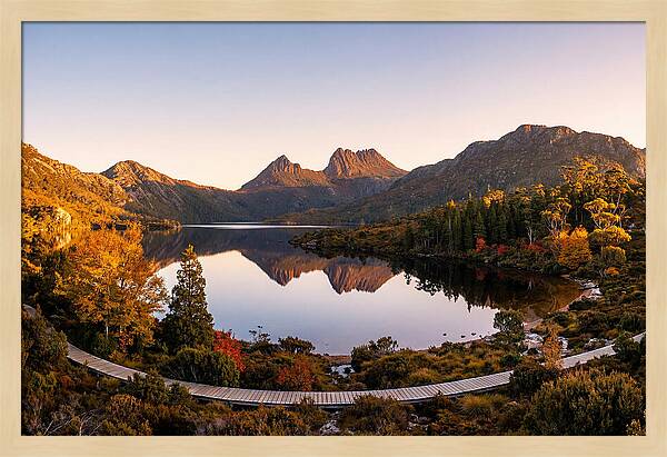 Cradle Mountain Reflections At Dawn