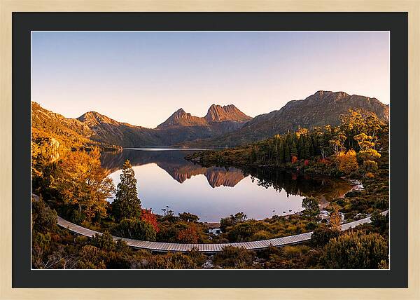 Cradle Mountain Reflections At Dawn