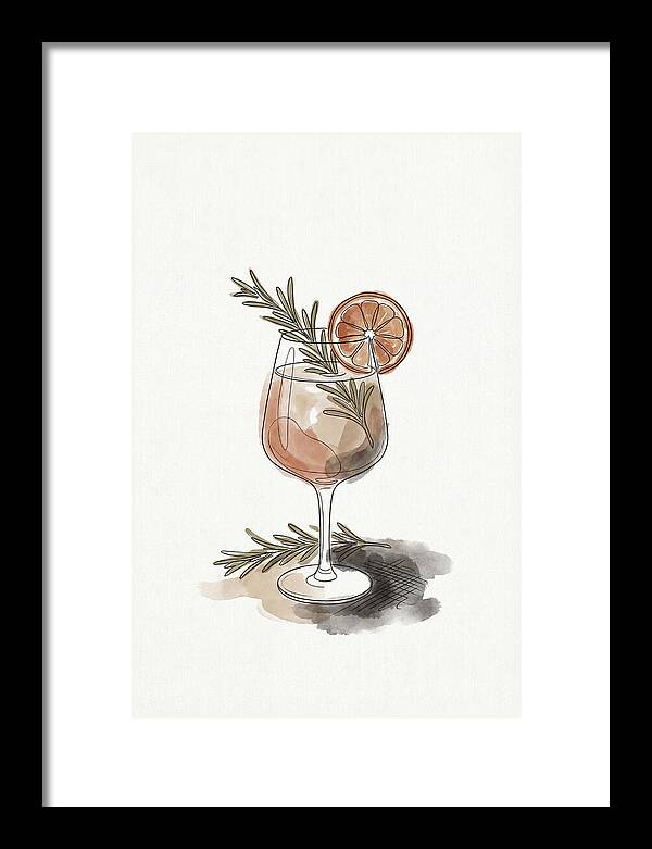 Craft Cocktail With Herbs And Citrus
