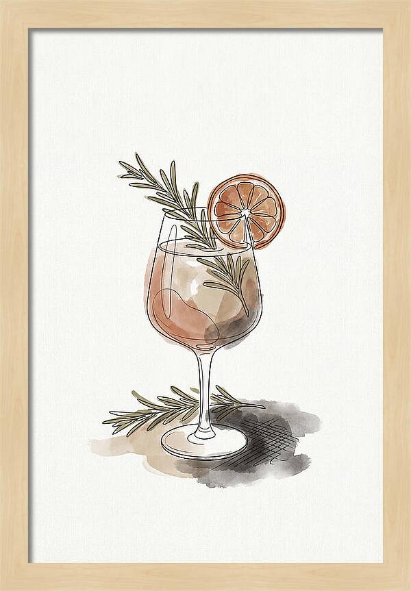 Craft Cocktail With Herbs And Citrus