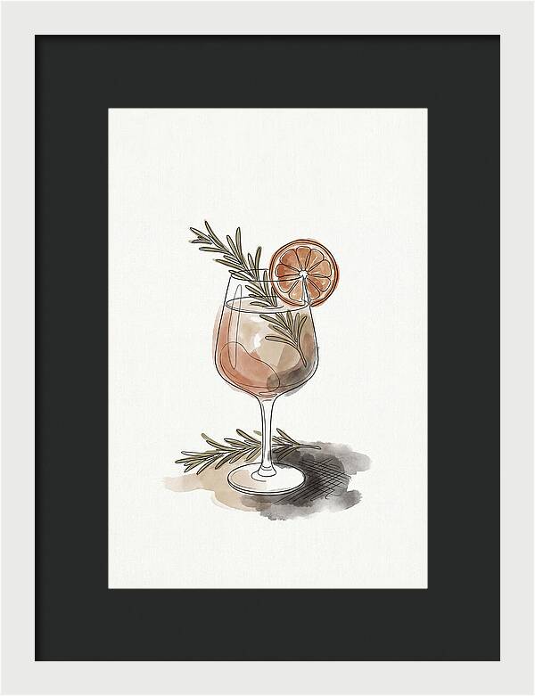 Craft Cocktail With Herbs And Citrus