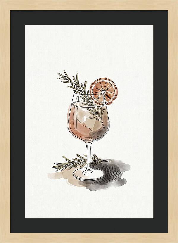 Craft Cocktail With Herbs And Citrus