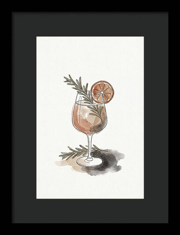 Craft Cocktail With Herbs And Citrus