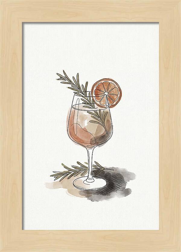 Craft Cocktail With Herbs And Citrus