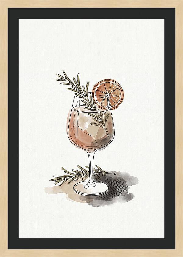 Craft Cocktail With Herbs And Citrus
