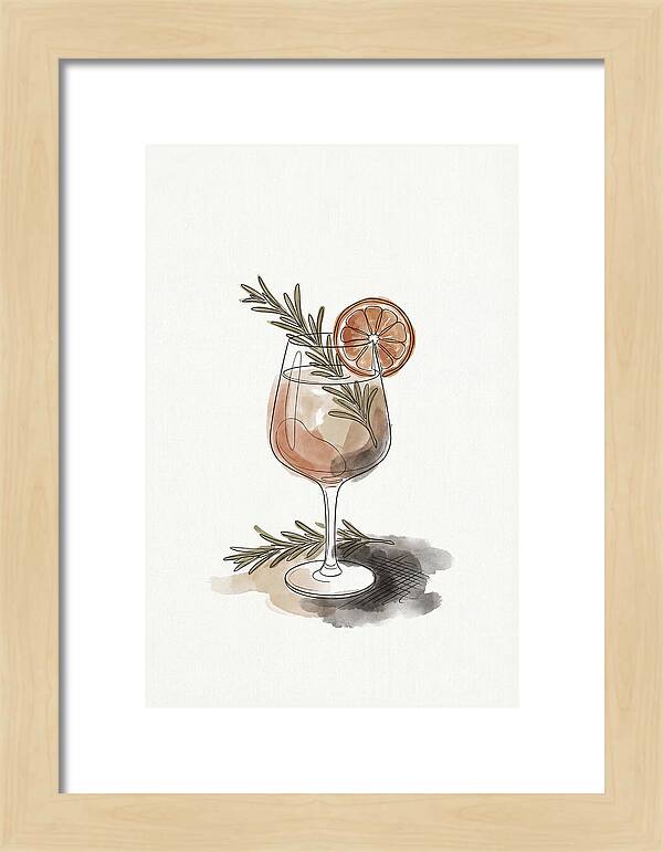 Craft Cocktail With Herbs And Citrus