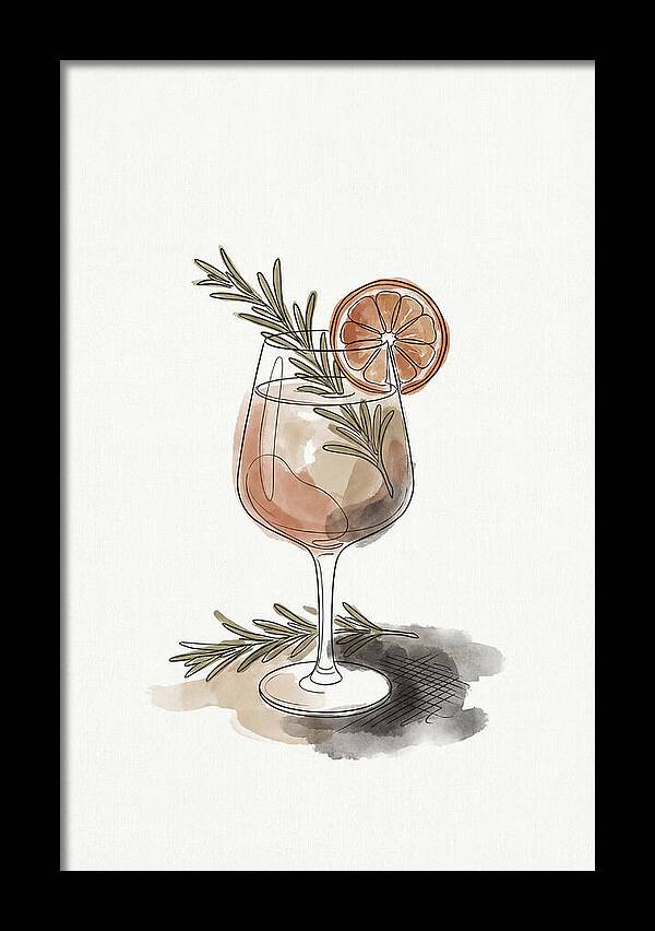 Craft Cocktail With Herbs And Citrus