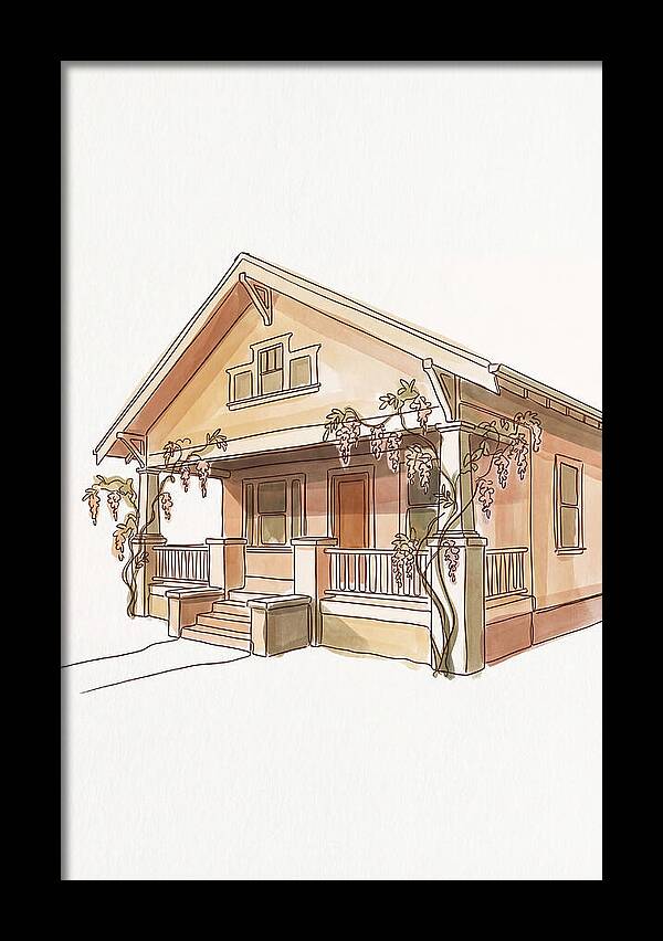 Craftsman Bungalow With Wisteria
