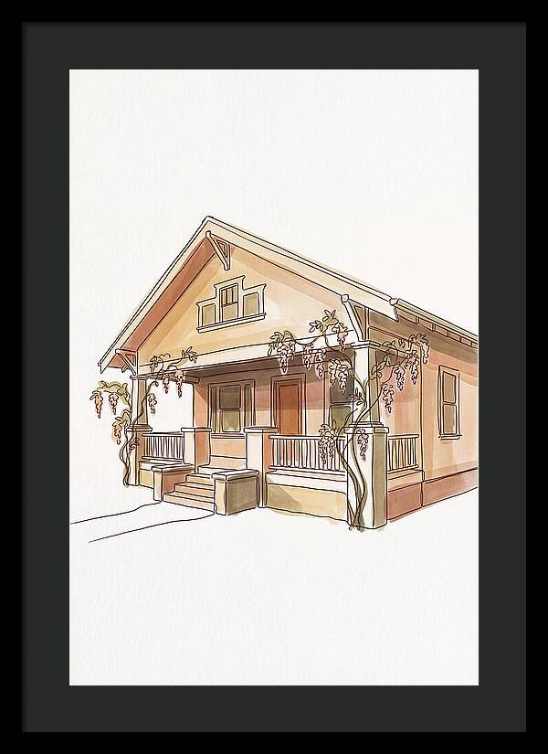 Craftsman Bungalow With Wisteria