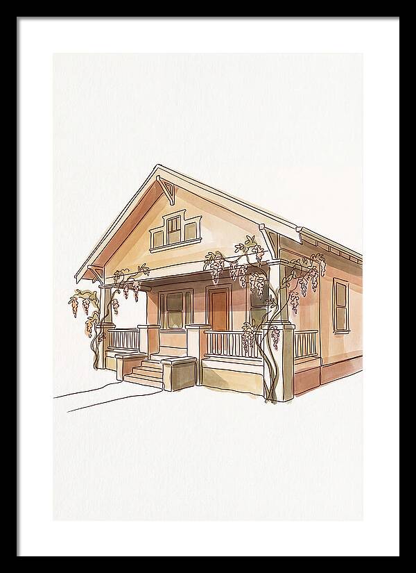 Craftsman Bungalow With Wisteria