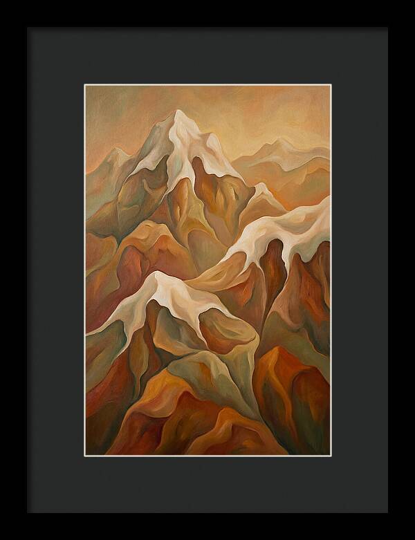 Craggy Peaks Crowned With Snow