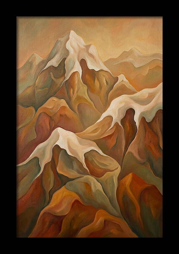 Craggy Peaks Crowned With Snow