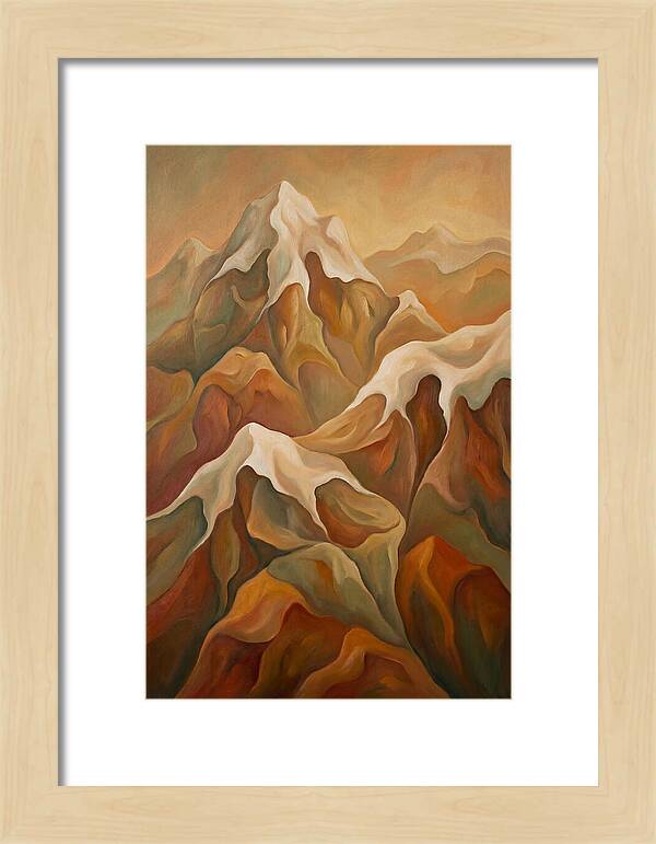 Craggy Peaks Crowned With Snow