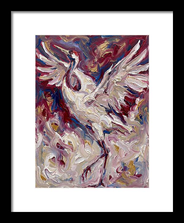 Crane In Expressionist Flight