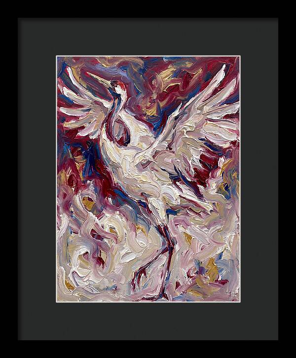 Crane In Expressionist Flight