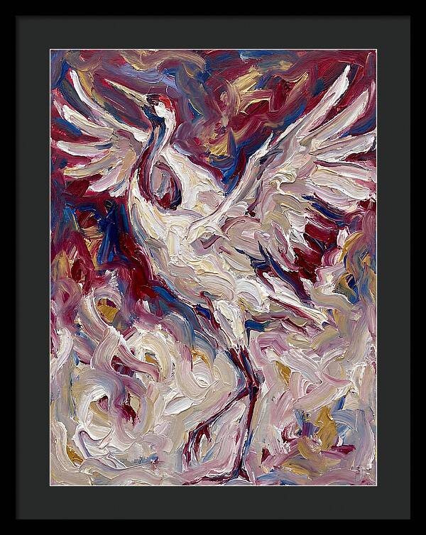 Crane In Expressionist Flight