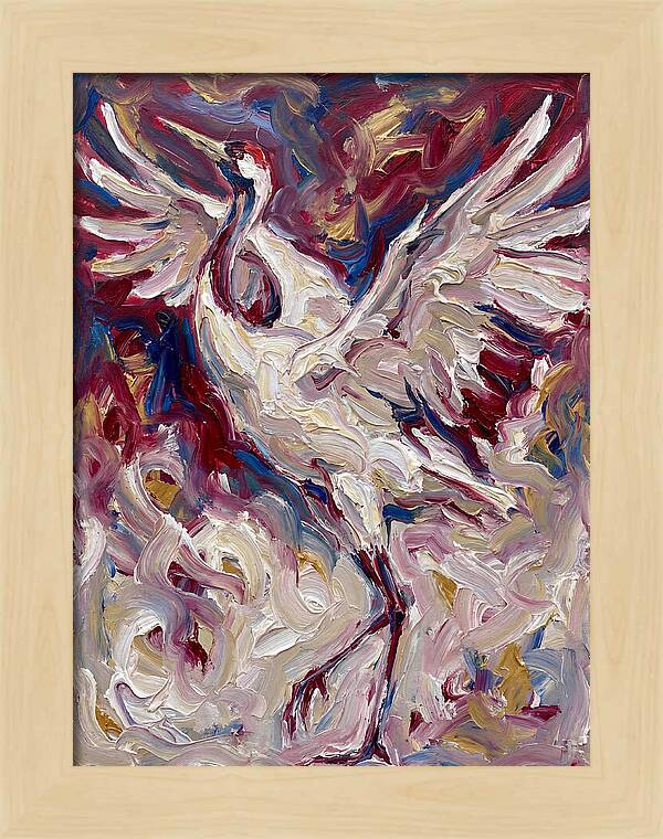 Crane In Expressionist Flight