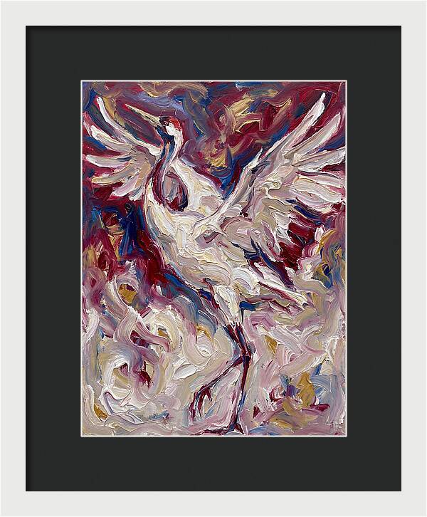 Crane In Expressionist Flight