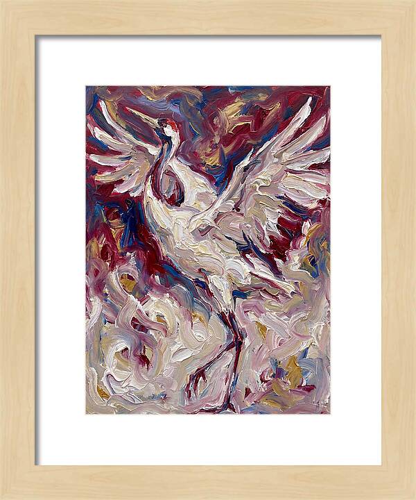 Crane In Expressionist Flight