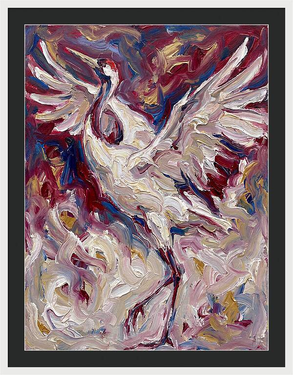 Crane In Expressionist Flight