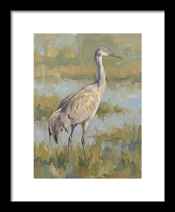 Crane In Tranquil Waters