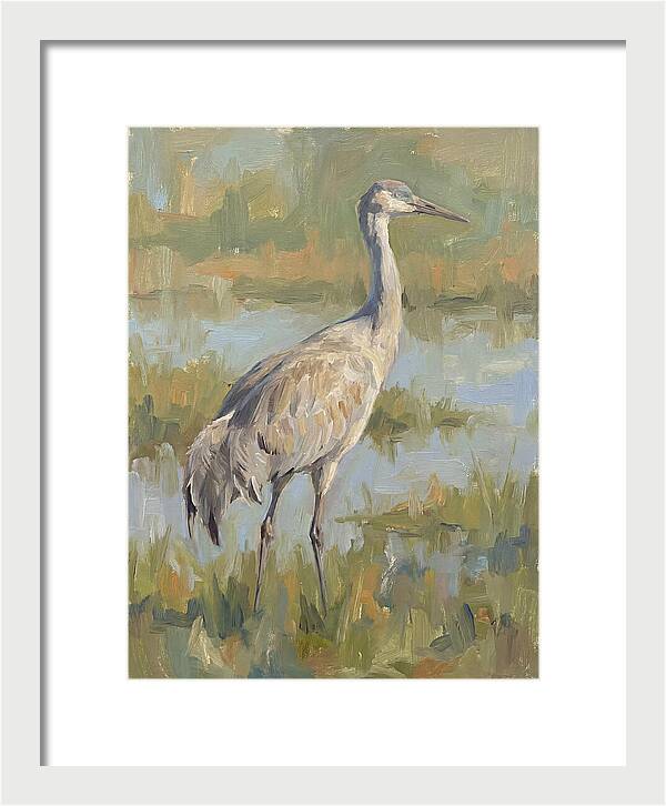 Crane In Tranquil Waters