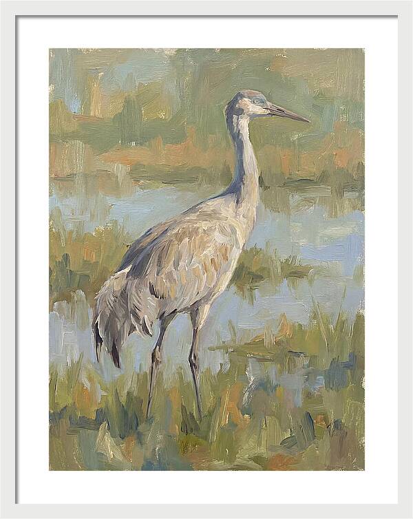 Crane In Tranquil Waters
