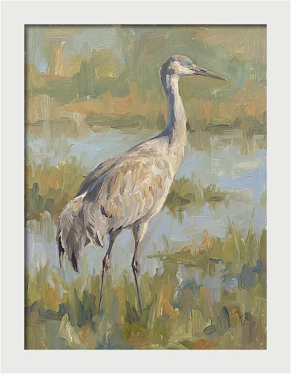 Crane In Tranquil Waters