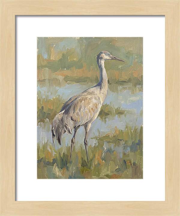 Crane In Tranquil Waters