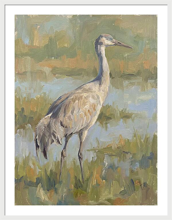 Crane In Tranquil Waters