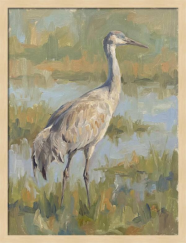 Crane In Tranquil Waters