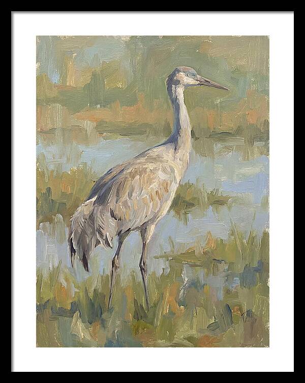 Crane In Tranquil Waters