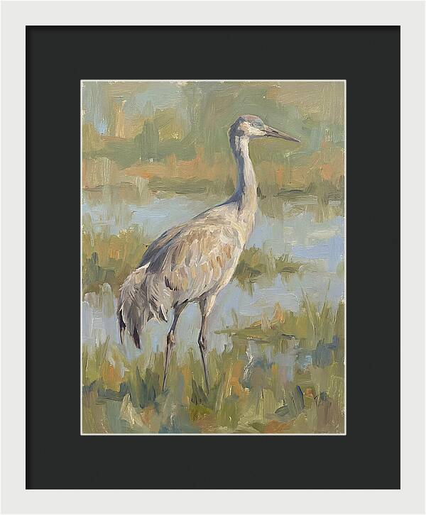 Crane In Tranquil Waters