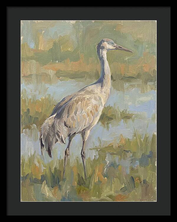Crane In Tranquil Waters