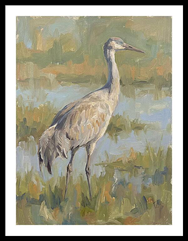 Crane In Tranquil Waters