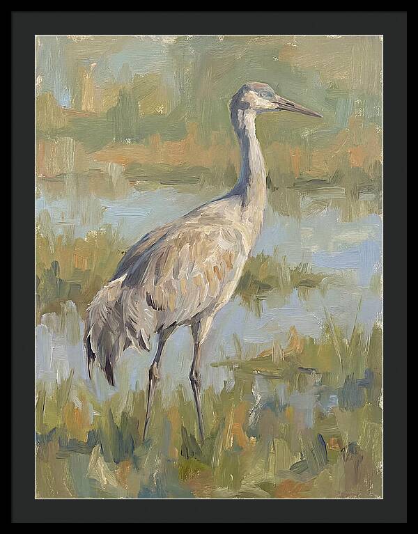 Crane In Tranquil Waters