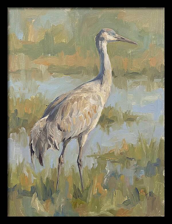 Crane In Tranquil Waters