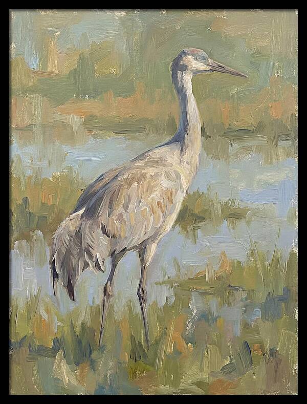 Crane In Tranquil Waters