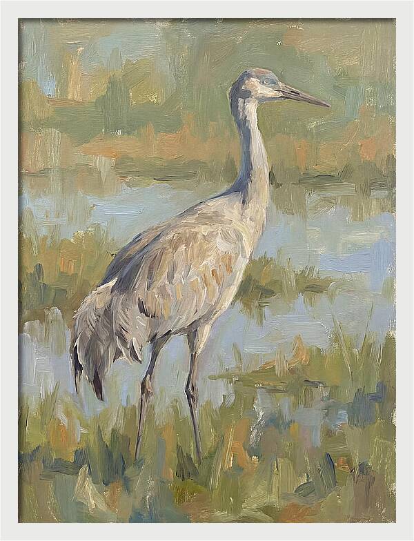 Crane In Tranquil Waters