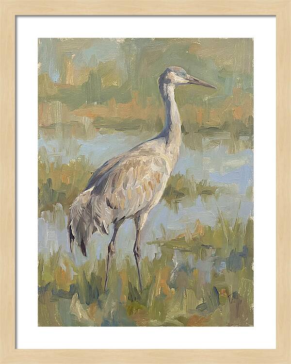 Crane In Tranquil Waters